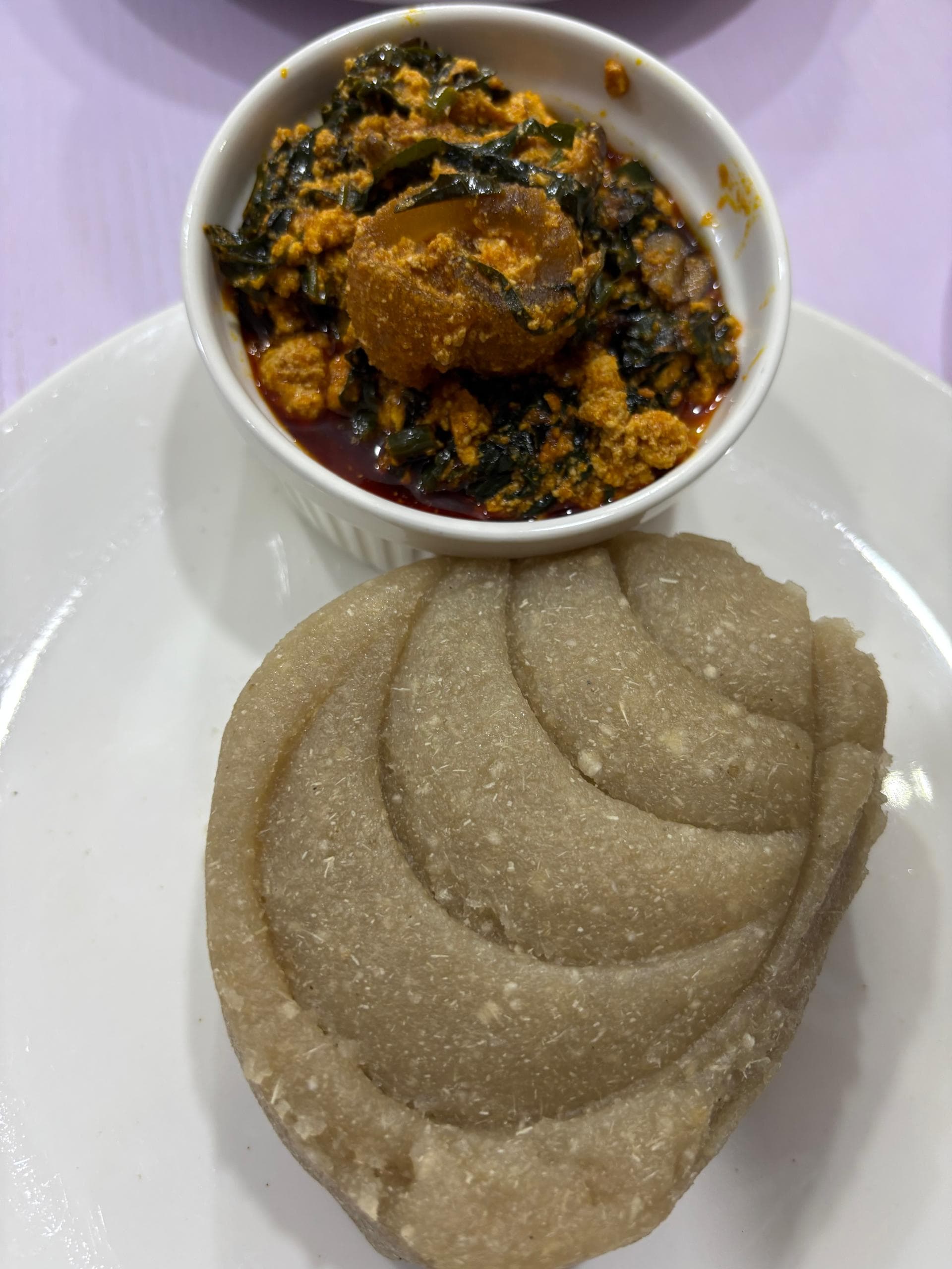 Eba & Egusi