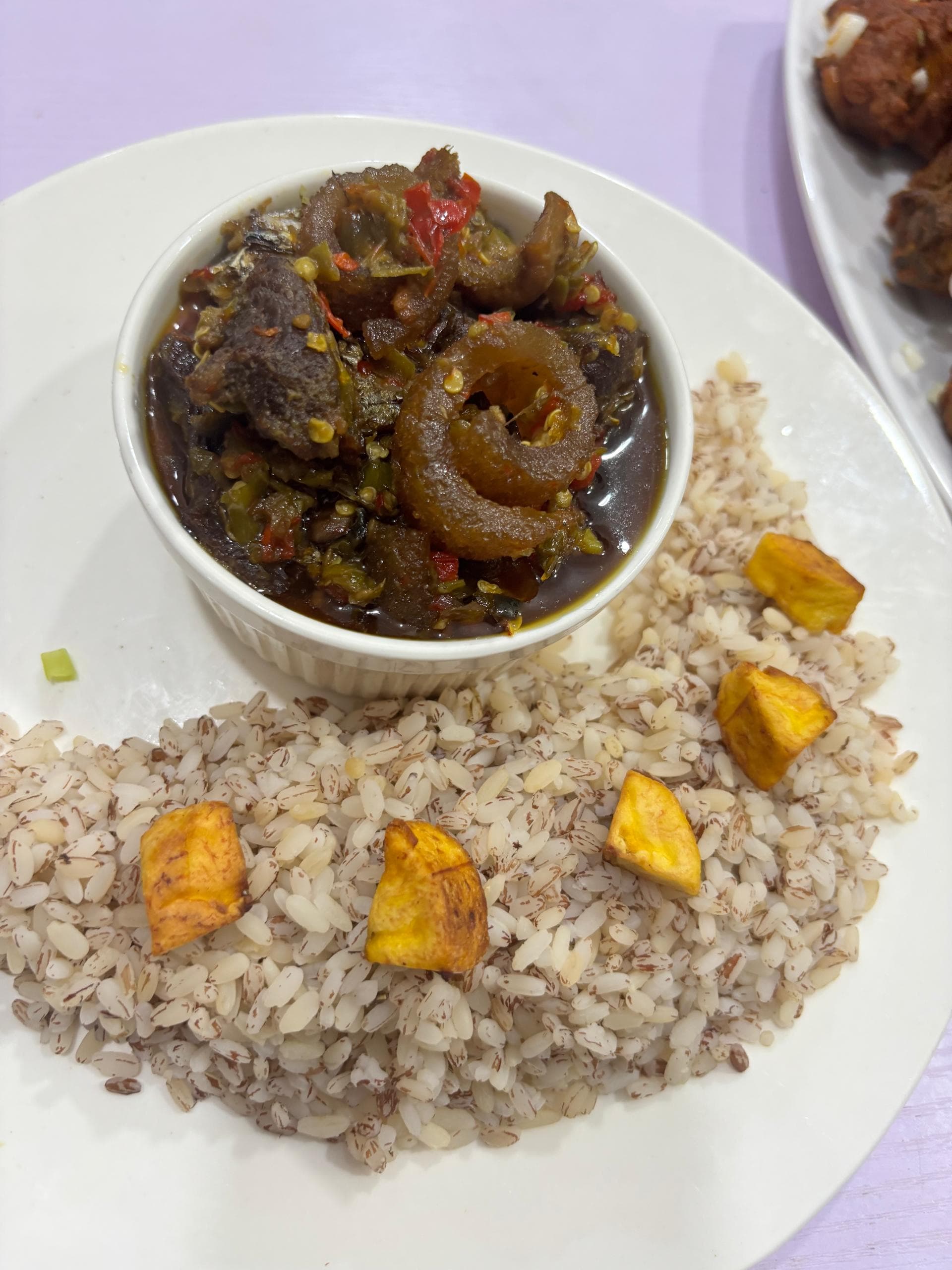 Ofada Rice & Ayamase